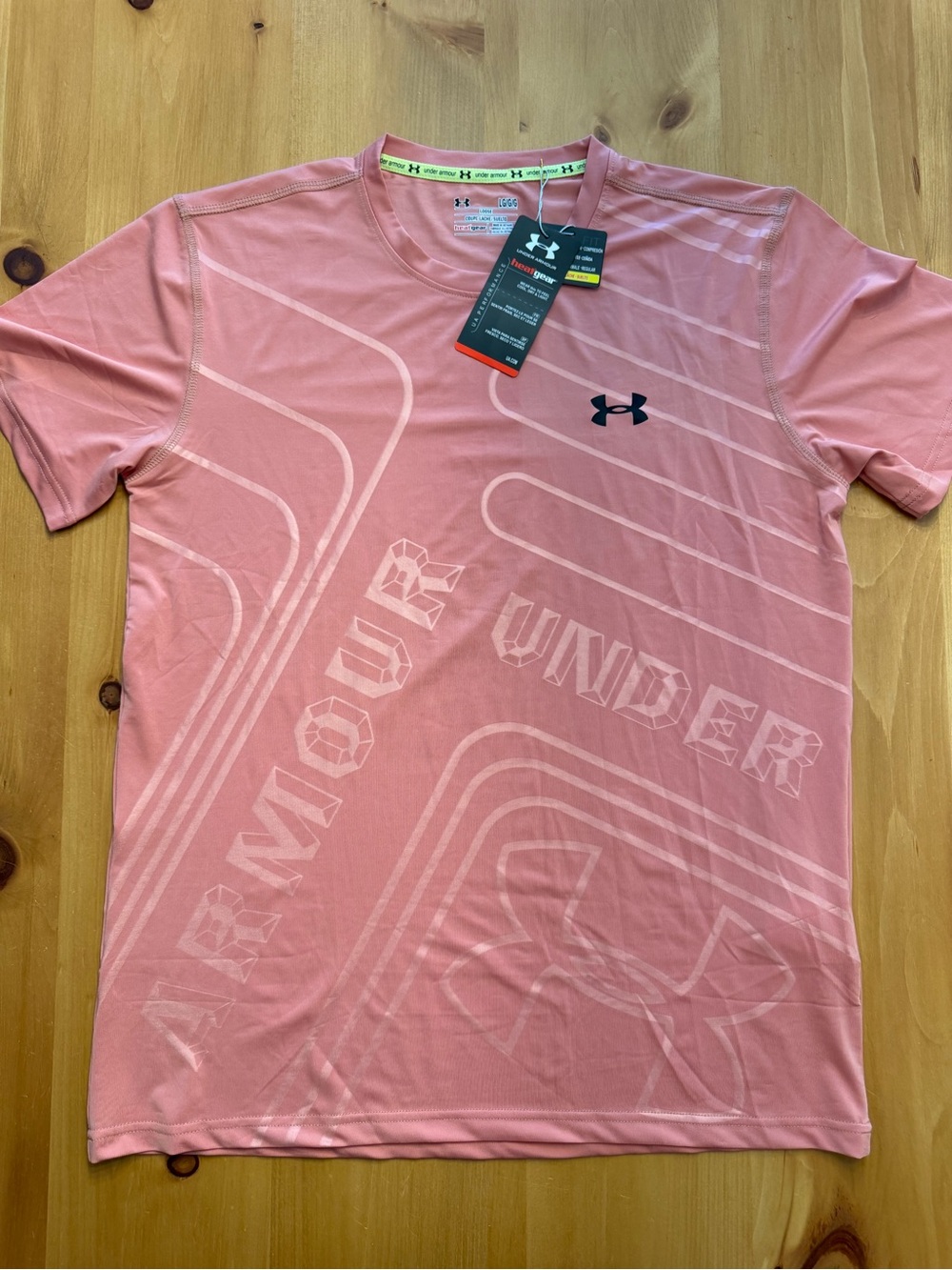 Under Armour Men’s Coral Pink Graphic Short Sleeve Tee LARGE